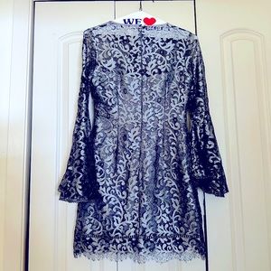 Holiday dress, silver and black size 0